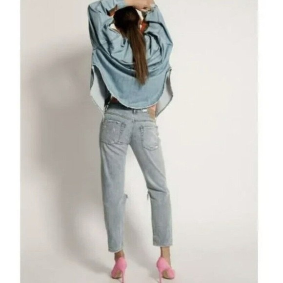 One Teaspoon Awesome Baggies distressed slouchy Jeans Montana Blue Size 27 - Picture 2 of 9